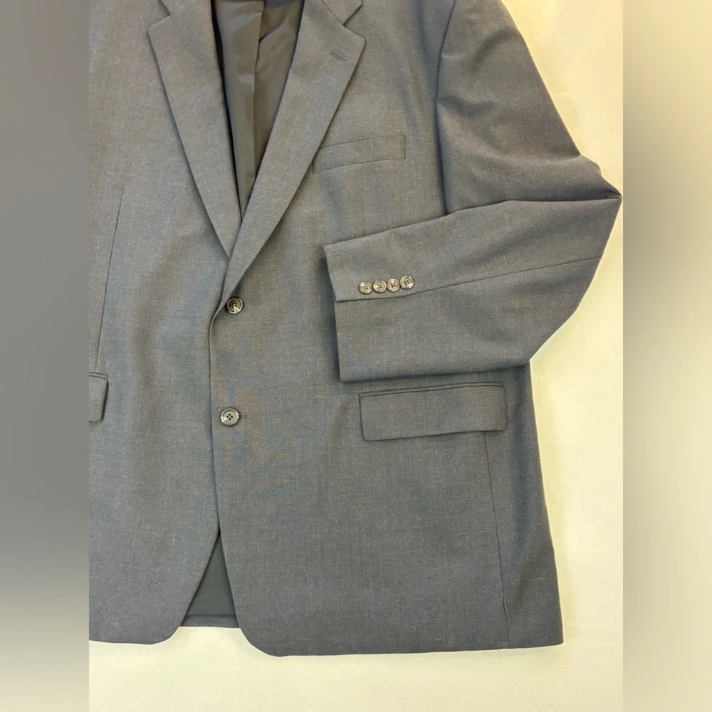 RALPH‎ RALPH LAUREN Grey Wool Sport Coat Blazer 50R Jacket Vintage Business